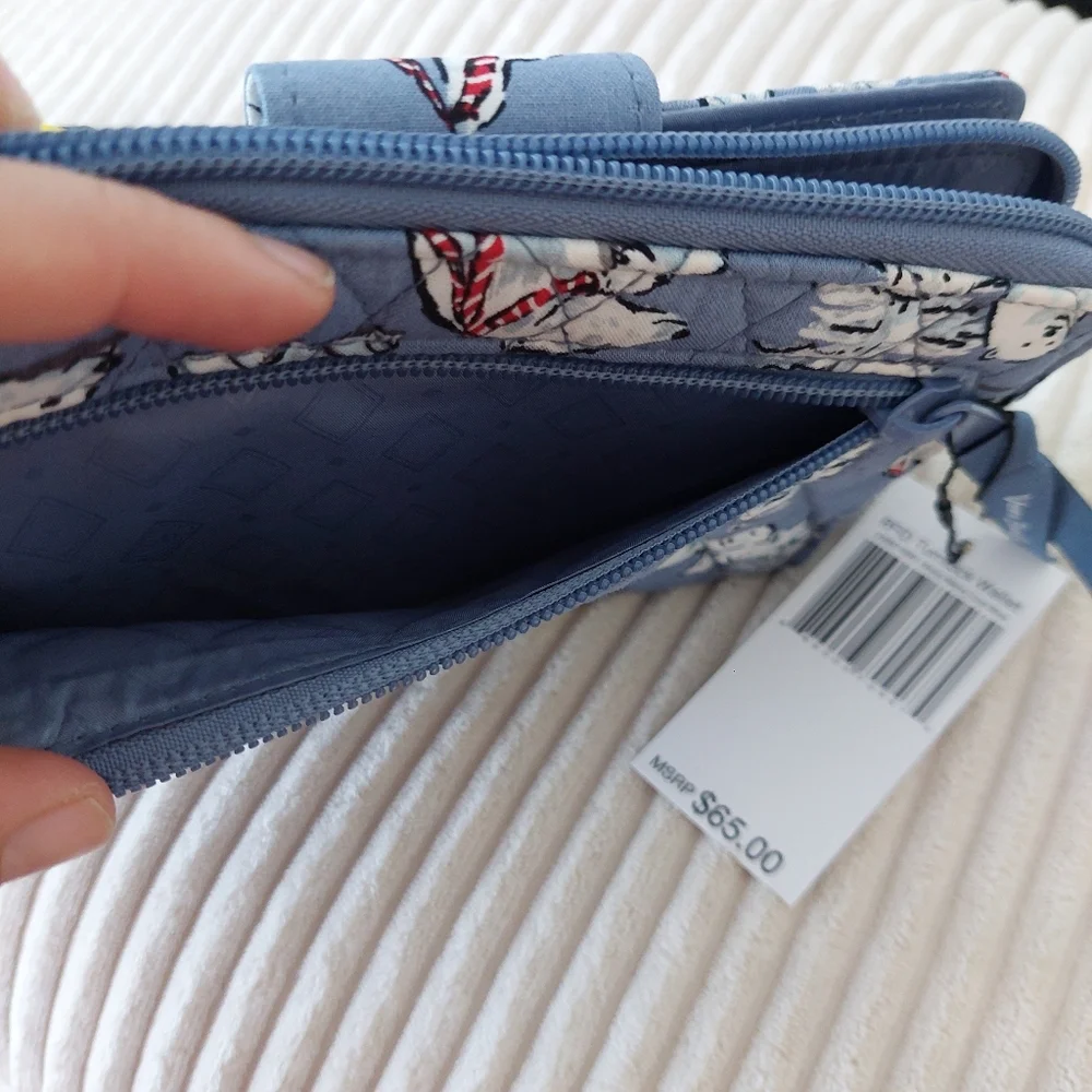 Vera Bradley Blue Polar Bear Quilted Wallet - Picture 6 of 6